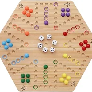 Jeu de Plateau Wahoo en Bois 15 pouces - Jeu Classique 4 à 6 joueurs