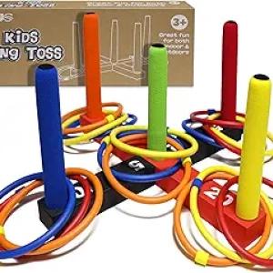 Jeu de Lancer d'Anneaux pour Enfants - Intérieur & Extérieur