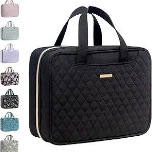Trousse de toilette de voyage femme imperméable avec compartiments étanches