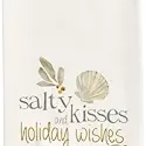 Lot de 2 Torchons de Cuisine Côtiers « Salty Kisses » - Serviettes Coquillages Noël
