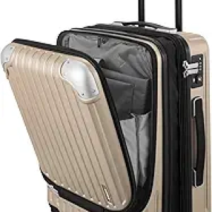 Valise Cabine 20 Pouces LEVEL8 Grace - Extensible, Compartiment Laptop, Serrure TSA