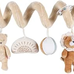 Spirale d'Activité Bébé NOUKIE'S Babou & Kendi - Jouet Éveil Veloudoux