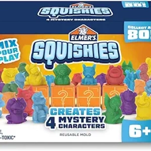 Kit DIY Squishies Elmer's pour Enfants - 4 Personnages Mystères à Créer