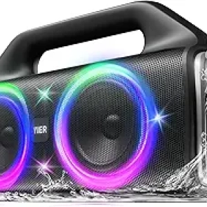 Enceinte Bluetooth 80W Waterproof IP67 - Basses Profondes et Jeux de Lumière