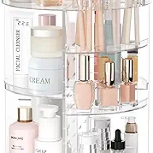 Organiseur Maquillage Rotatif 8 Étages - Carrousel de Rangement Beauté