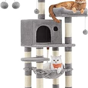 Feandrea Arbre à Chat 44 Pouces - Griffoir Multi-Niveaux pour Chats d'Intérieur
