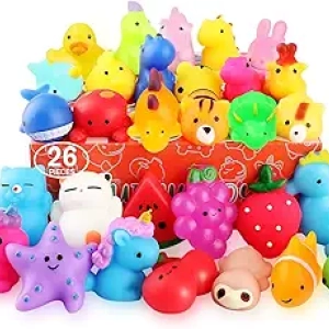 Pack de 26 Squishies Mochi Kawaii - Jouets Anti-Stress Squishy Animaux