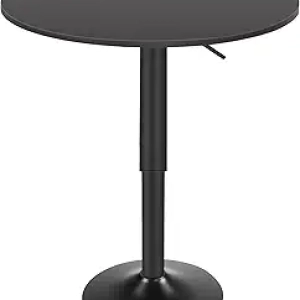 Table de Bar Haute Ajustable HOOBRO - Design Moderne Noir