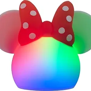 Lampe Minnie Mouse LED Tactile - Veilleuse Enfant Couleurs Changeantes USB