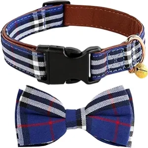 Collier pour Chien avec Nœud Papillon Ajustable - Yizepet