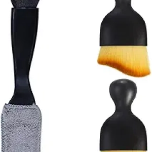 Brosse de Nettoyage Intérieur Voiture - Kit 3 Pièces Microfibre Douce