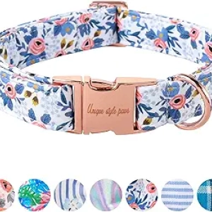 Collier Chien Rose avec Boucle Métal - Ajustable Petit à Grand Chien