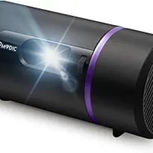 NOMVDIC R150 Mini Projecteur Portable Batterie 4h - Objectif Rotatif 90°