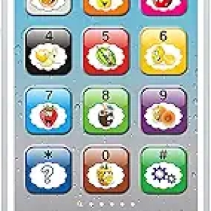 Téléphone jouet interactif pour bébé - 8 modes et lumières LED