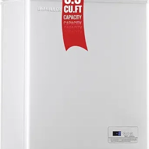 Congélateur Compact 142L - Congélateur Coffre Petit avec Panneaux de Contrôle Numérique