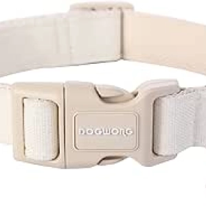 Collier Chien Coton Chanvre DOGWONG - Ajustable et Résistant pour Petit/Grand Chien