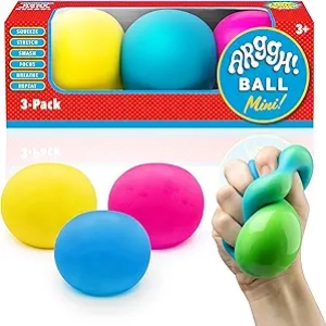 Balles Anti-Stress Changeantes de Couleur - Pack de 3 Fidget Toys pour Enfants et Adultes