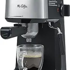 Machine à Espresso Mr. Coffee 4 Shots avec Mousseur Inox - Cappuccino et Latte