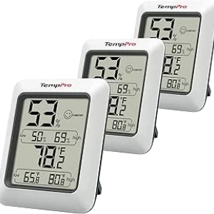 TempPro TP50 Thermomètre Hygromètre Digital 3 Pièces - Moniteur Température Humidité