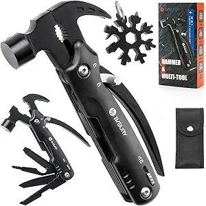 BIBURY Marteau Multitool 12 en 1 avec Outil Flocon - Cadeau Homme
