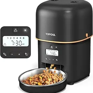 Distributeur Automatique Croquettes Chat 2L - Programmable 1-6 Repas/Jour
