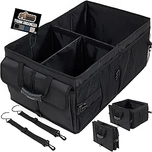 Organiseur de Coffre Gorilla Grip - Rangement Étanche et Robuste pour Voiture