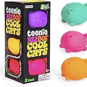 NeeDoh Teenie Cool Cat - Balles anti-stress sensorielles pour enfants