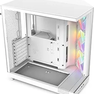 NZXT H6 Flow RGB - Boîtier Mid-Tower Blanc avec 3 Ventilateurs RGB