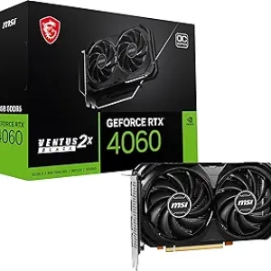 Carte Graphique MSI RTX 4060 8GB - Gaming GeForce Ventus 2X