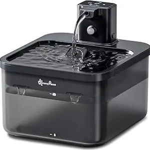 Fontaine à Eau pour Chat Sans Fil DownyPaws 2.5L - Batterie 30 jours
