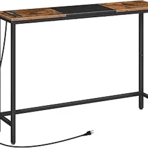 Console Table HOOBRO 44.9" avec Prises de Courant - Table Entrée/Salon