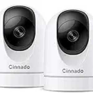 Caméra de Surveillance WiFi 2K 360° - Cinnado avec Détection de Mouvement et Audio Bidirectionnel