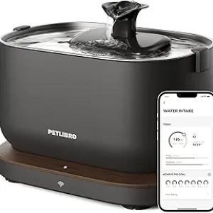 Fontaine à Eau pour Chat PETLIBRO Dockstream - Connectée Wi-Fi avec Suivi Santé