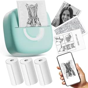 Mini Imprimante Thermique Bluetooth - Imprimante Stickers Portable pour Photos