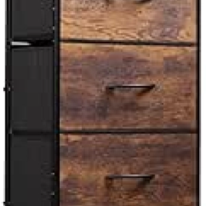 Commode 5 tiroirs WLIVE avec bacs de rangement - Meuble de chambre multifonction