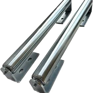 Rouleau Galvanisé 16" avec Supports - Lot de 2 Rouleaux de Convoyeur Professionnel