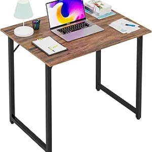 Bureau Informatique 32 Pouces Compact | Bureau d'Étude Marron Résistant à l'Eau