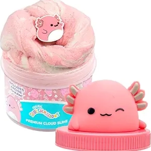 Slime Squishmallows Archie l'Axolotl - Slime Parfumé Nuage de Coton 8oz