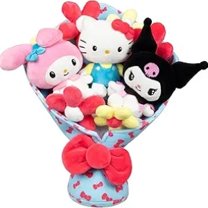 Bouquet Peluche Hello Kitty and Friends 12 pouces - 9 Peluches Sanrio
