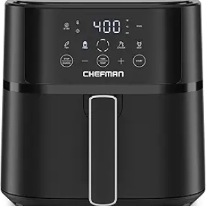 Friteuse à Air Chefman 6L - Technologie Hi-Fry pour Cuisson Rapide et Croustillante