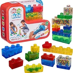 Jelly Blox - Blocs de Construction Souples pour Enfants dès 2 ans | Kit 20 Blocs