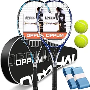 Raquettes de Tennis PRO-500 pour Adultes - Pack de 2 avec Sac et Balles
