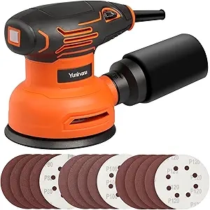 Ponceuse Orbitale 5 Pouces 2.5 Amp - 6 Vitesses, 15 Disques de Ponçage