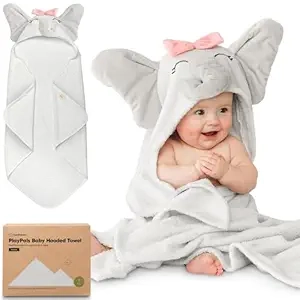 Serviette de bain bébé à capuche KeaBabies - 100% coton biologique