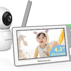 Babyphone avec Caméra 4.3'' - Surveillance Longue Portée 1000ft Sans WiFi