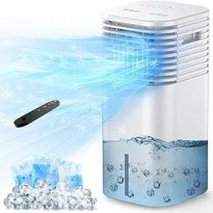 Climatiseur Portable Sans Fenêtre 3-en-1 avec Minuteur 15H et Oscillation 120°