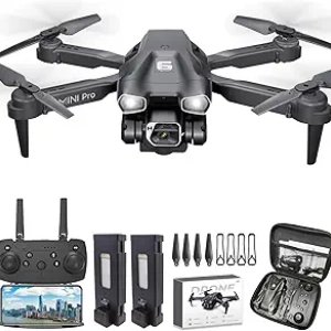 Drone Caméra 1080P HD pour Adultes et Enfants - Mini Quadcoptère Pliable avec Télécommande