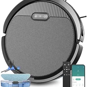 Robot Aspirateur et Laveur V3 5000Pa WiFi Alexa - Poils d'Animaux