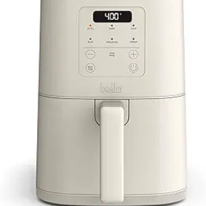 Friteuse à Air Chaud Bella 4Qt Slim - Design Compact & Revêtement Céramique