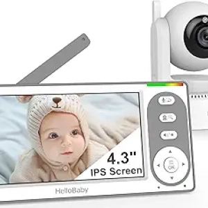Babyphone Vidéo 4.3'' sans WiFi - 30h d'autonomie | HelloBaby